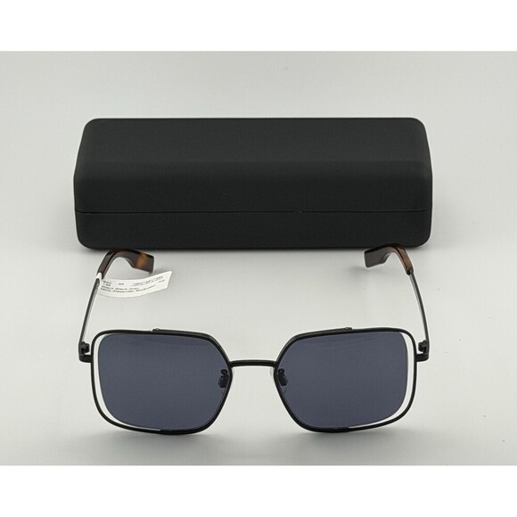 McQ Alexander McQueen Sunglasses Women\'s Square/Rectangle Black Gray with Case